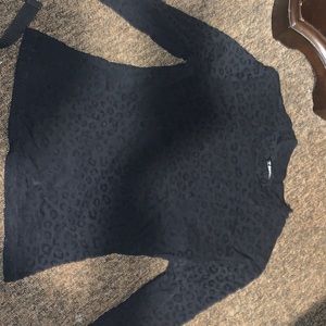 Leopard Print Shear Long Sleeve